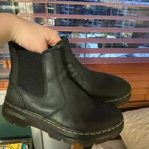 Black Leather Doc Martins Used size 7